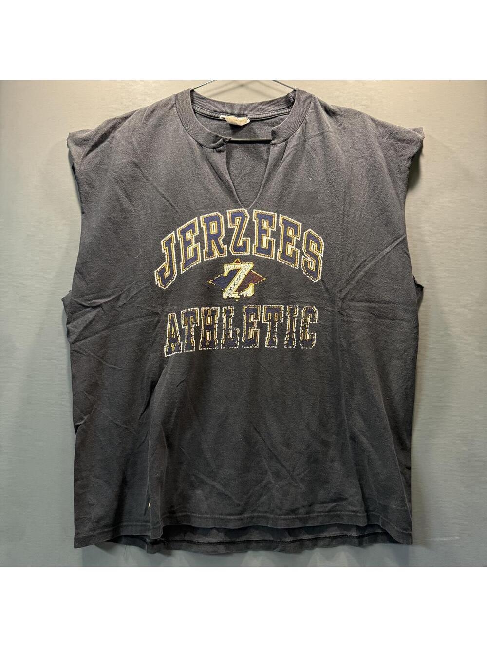 Vintage 90s Jerzees Athletic Sleeveless Cut Off T Shirt